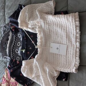 Shabby chic Size M crop top